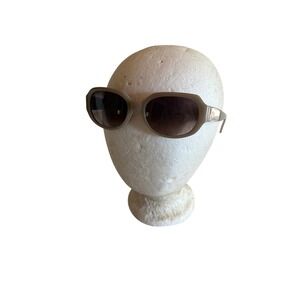 Fossil Sunglasses Taupe Hannah Geometric Mosaic Interior Rectangular Shades